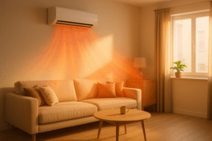 Klimatyzator ścienny do grzania i chłodzenia w domu