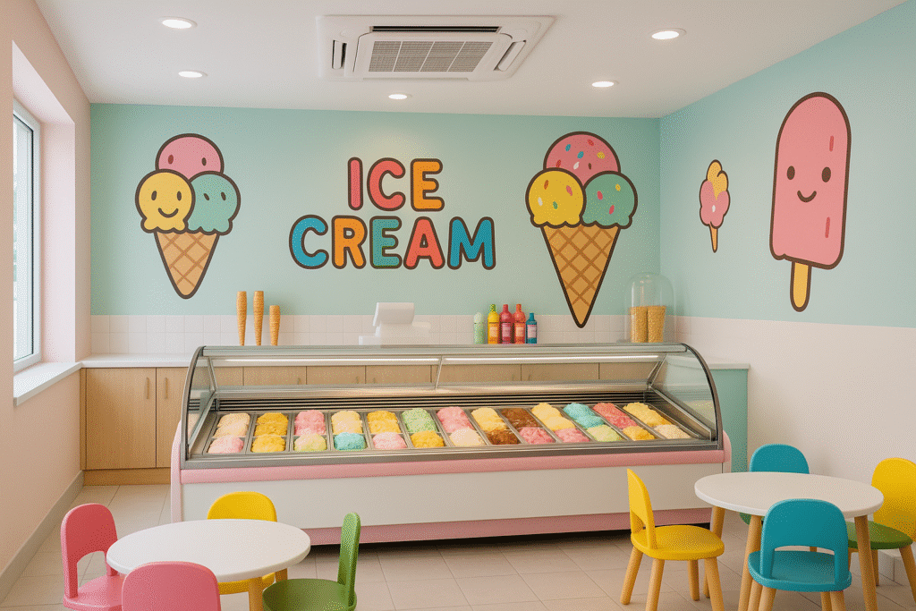 Klimatyzacja do lodziarni