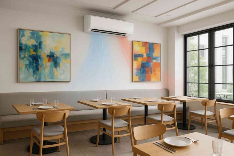 Klimatyzacja ścienna do restauracji do chłodzenia i ogrzewania
