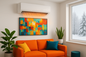 Klimatyzator ścienny z funkcją grzania