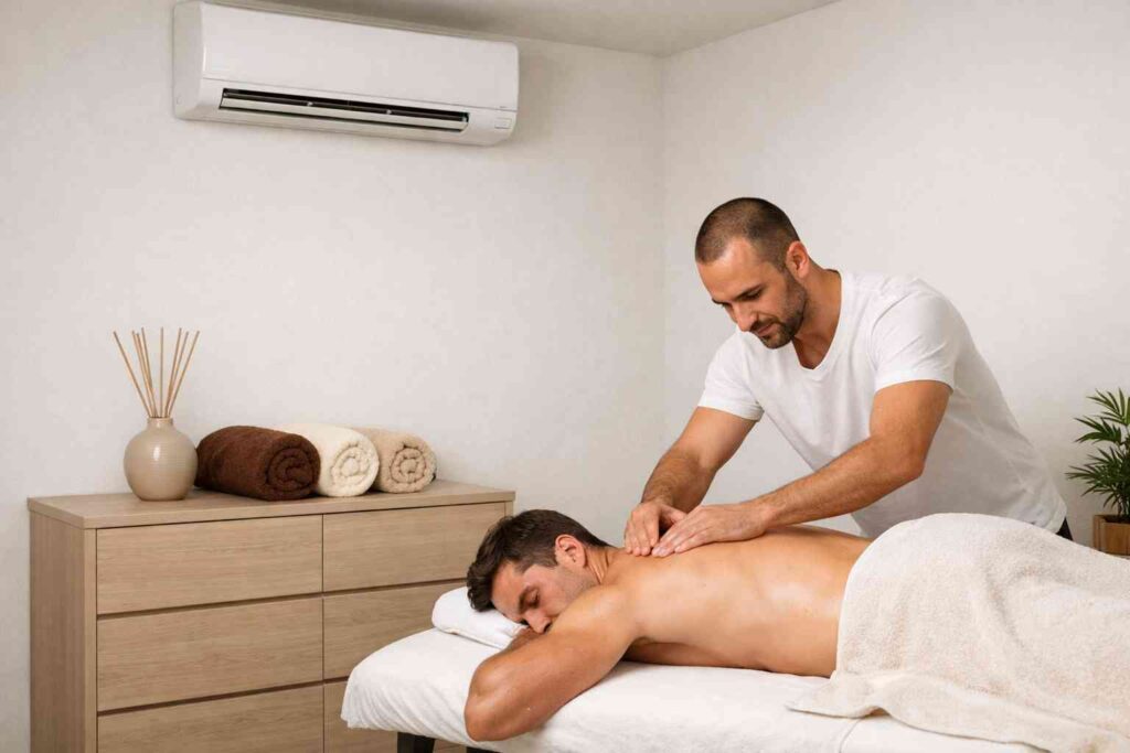 Klimatyzacja dla masażysty